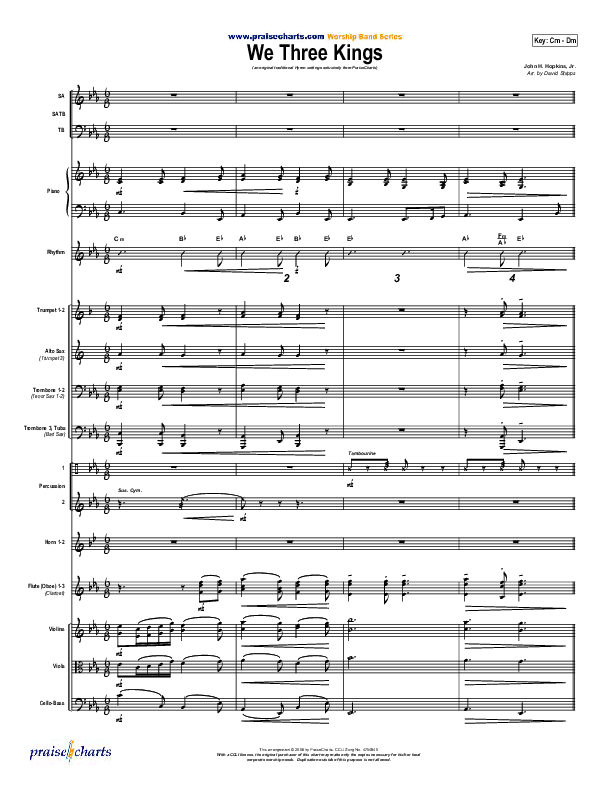 We Three Kings Orchestration (Traditional Carol / PraiseCharts)