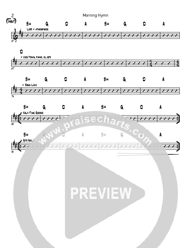 Morning Hymn Rhythm Chart (Seth Condrey)
