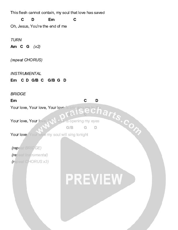 You Love My Soul Chords & Lyrics (Seth Condrey)