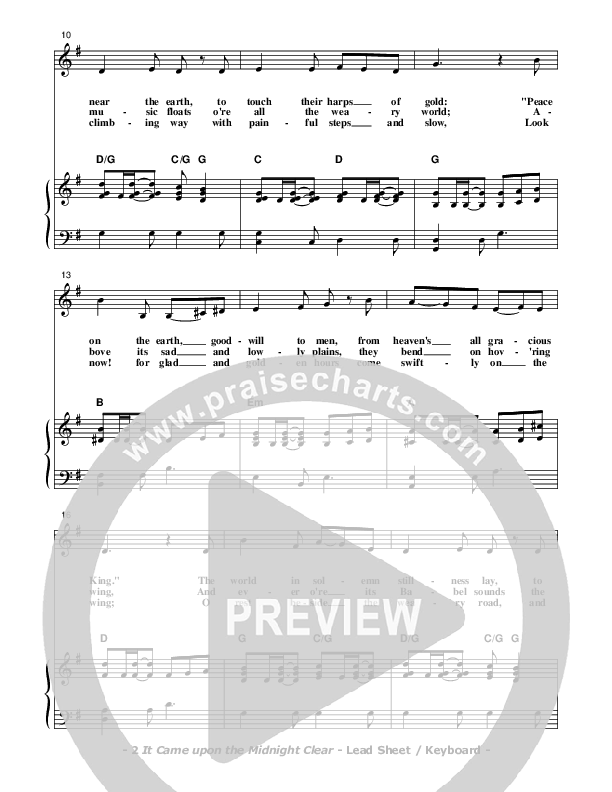 It Came Upon The Midnight Clear Piano/Vocal (Don Chapman)