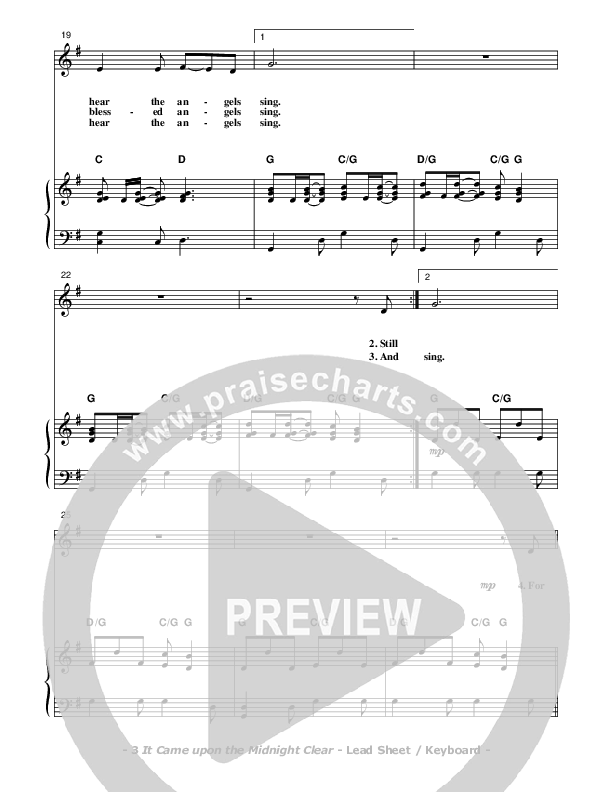 It Came Upon The Midnight Clear Piano/Vocal (Don Chapman)