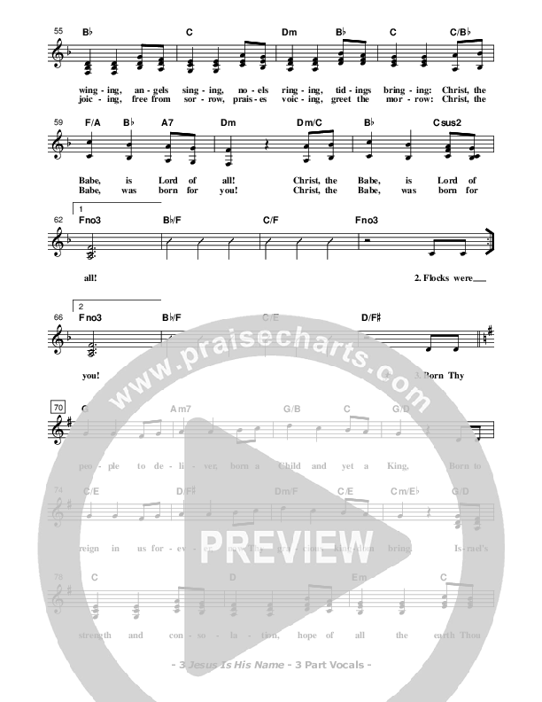 Jesus Is His Name Choir Sheet (Don Chapman)