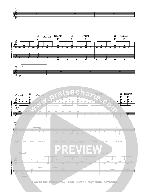 Joy To The World 2013 Piano/Vocal (Don Chapman)