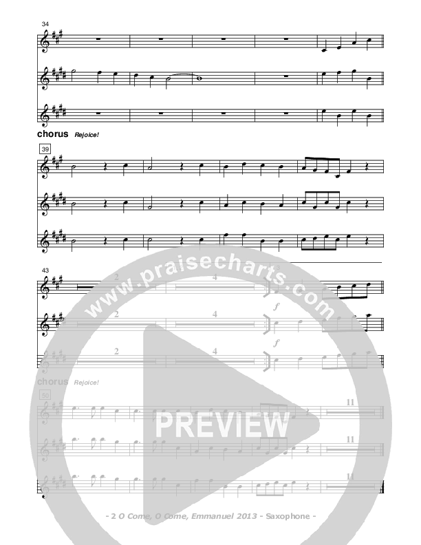 O Come O Come Emmanuel 2013 Saxophone (Don Chapman)