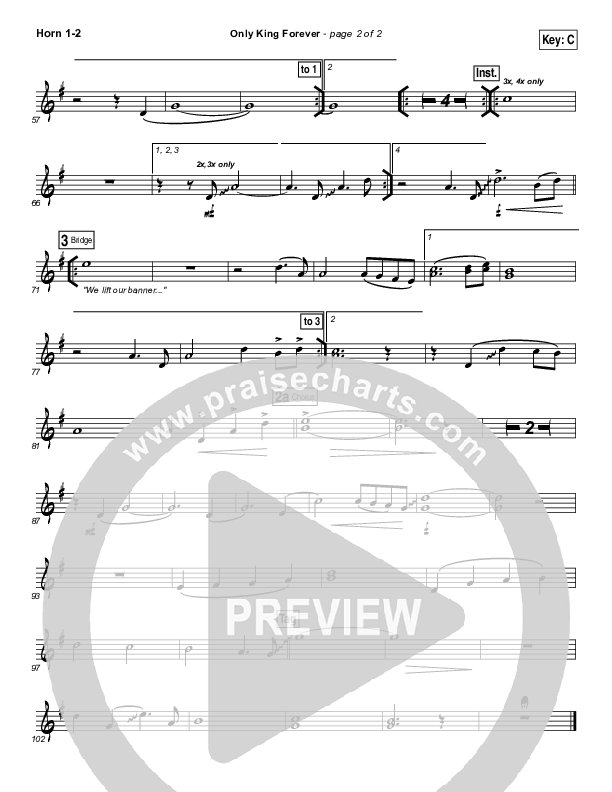 Only King Forever Brass Pack (Elevation Worship)