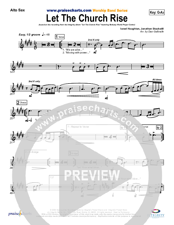 Let The Church Rise Alto Sax (Jonathan Stockstill)