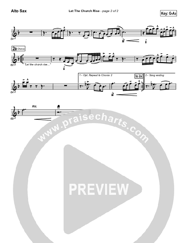 Let The Church Rise Alto Sax (Jonathan Stockstill)