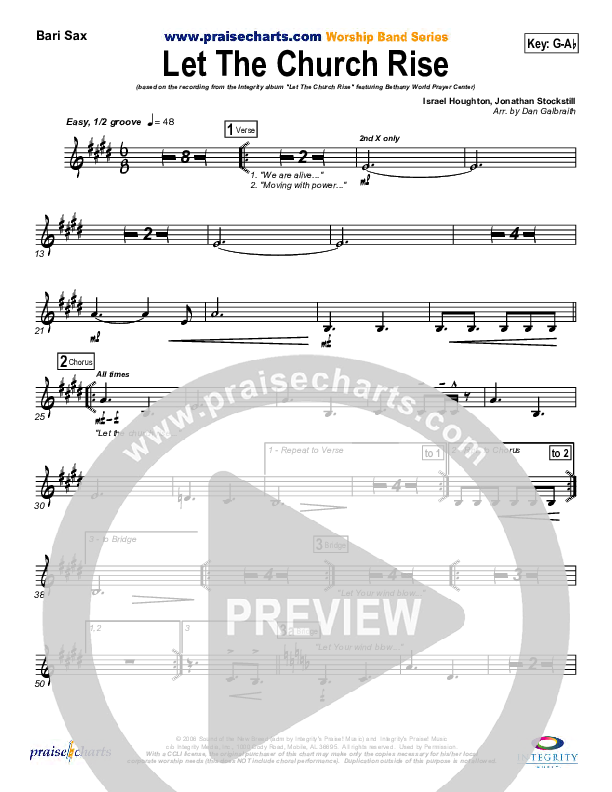 Let The Church Rise Bari Sax (Jonathan Stockstill)