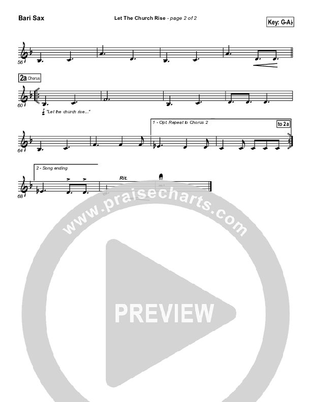 Let The Church Rise Bari Sax (Jonathan Stockstill)