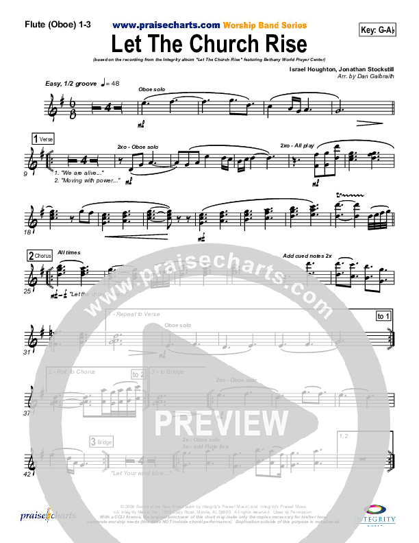 Let The Church Rise Flute/Oboe 1/2/3 (Jonathan Stockstill)