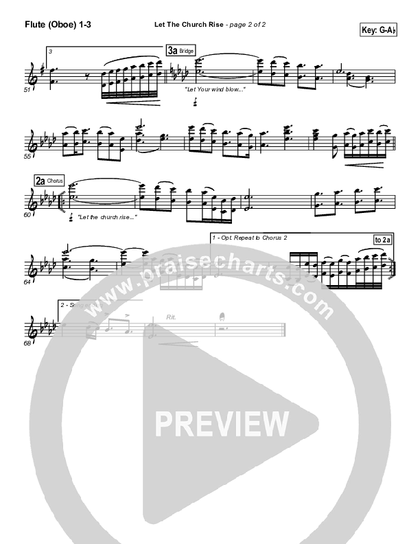 Let The Church Rise Flute/Oboe 1/2/3 (Jonathan Stockstill)