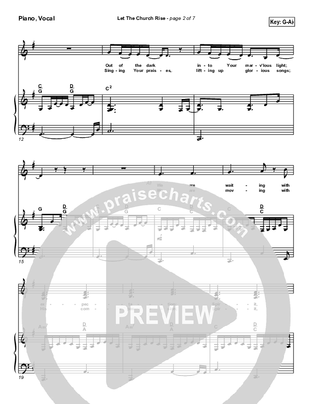 Let The Church Rise Piano/Vocal (Jonathan Stockstill)