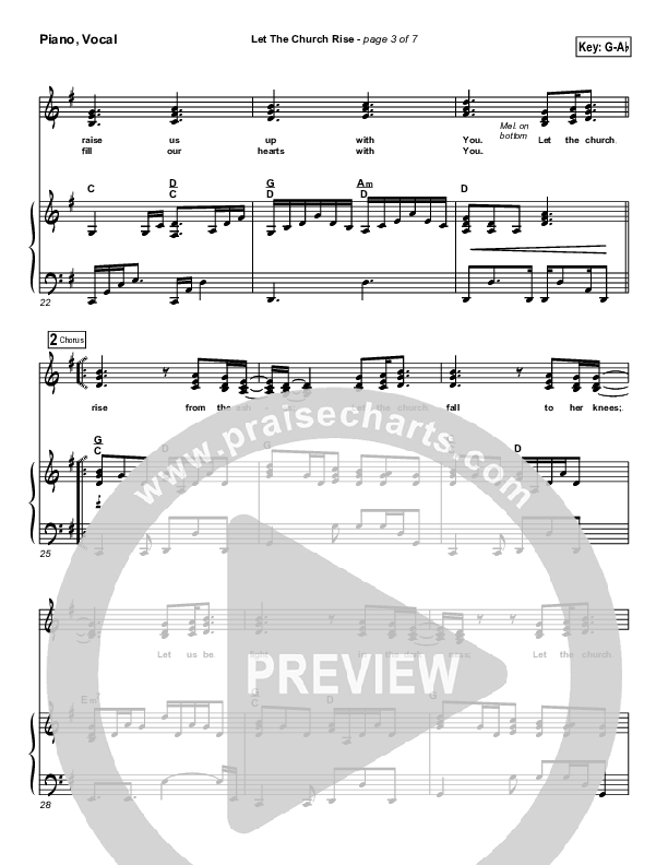 Let The Church Rise Piano/Vocal (SATB) (Jonathan Stockstill)