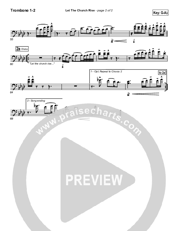 Let The Church Rise Trombone 1/2 (Jonathan Stockstill)