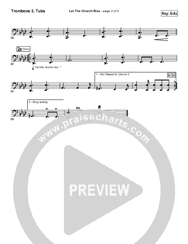 Let The Church Rise Trombone 3/Tuba (Jonathan Stockstill)