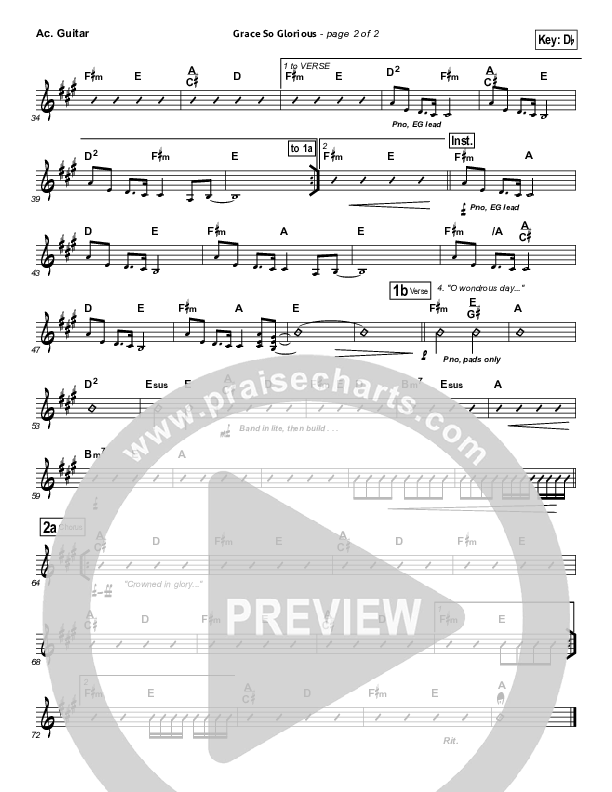 Grace So Glorious Acoustic Guitar (Elevation Worship)