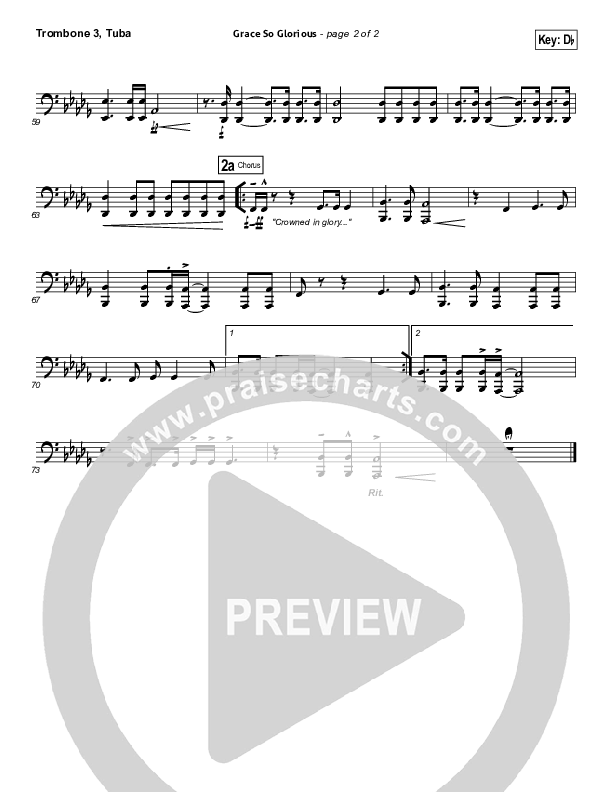 Grace So Glorious Trombone 3/Tuba (Elevation Worship)