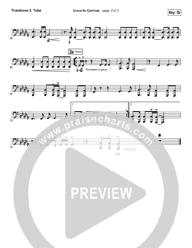 Grace So Glorious Trombone 3/Tuba (Elevation Worship)