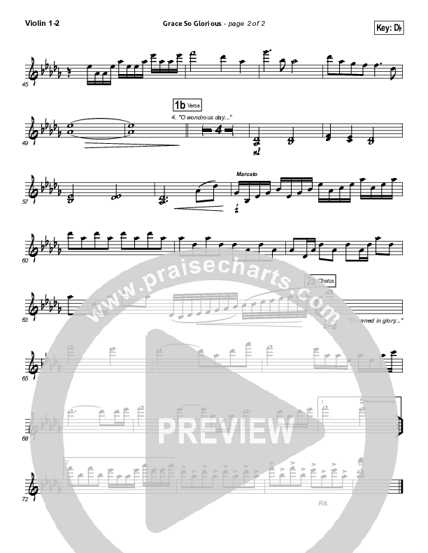 Grace So Glorious Violin 1/2 (Elevation Worship)