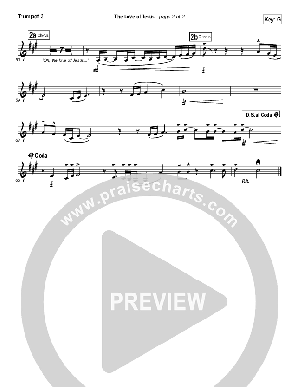 The Love Of Jesus Trumpet 3 (Elevation Worship)