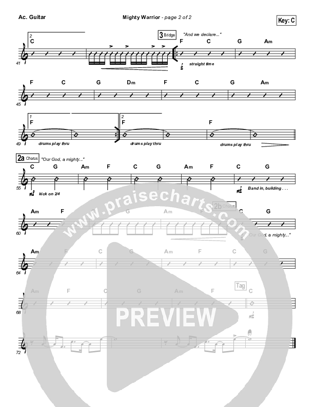 Mighty Warrior Acoustic Guitar (Elevation Worship)