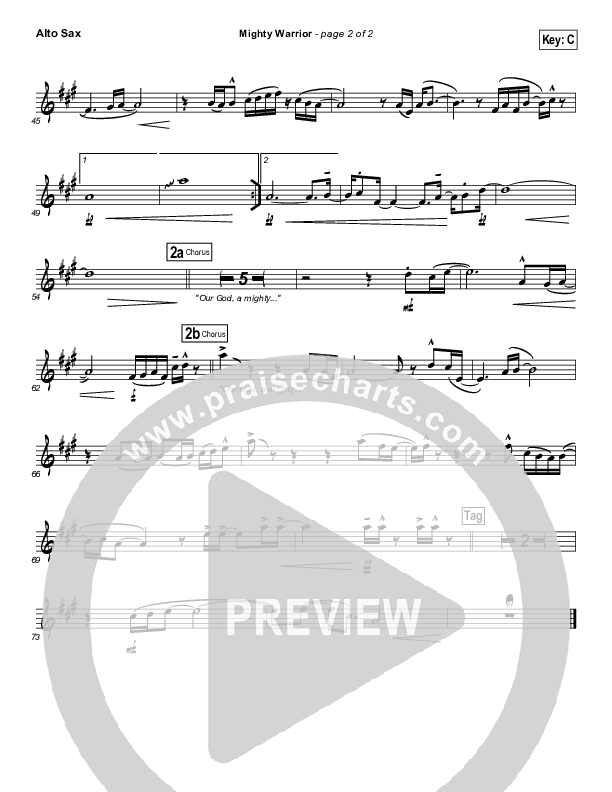 Mighty Warrior Alto Sax (Elevation Worship)