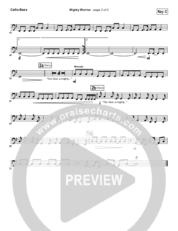 Mighty Warrior Cello/Bass (Elevation Worship)