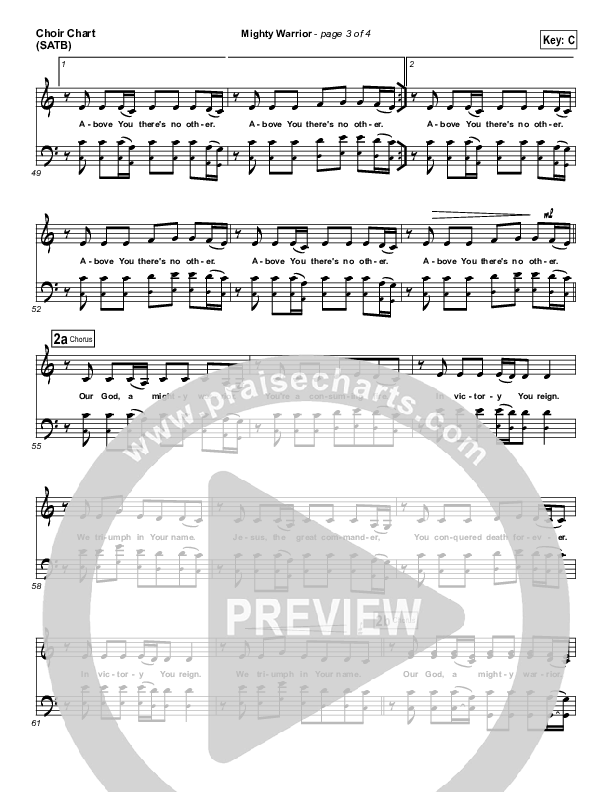 Mighty Warrior Choir Vocals (SATB) (Elevation Worship)