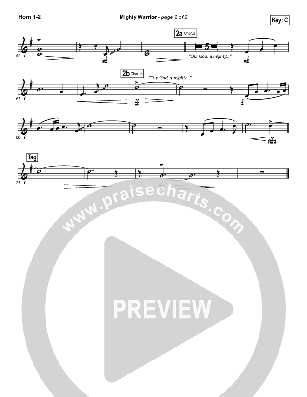 Mighty Warrior French Horn 1/2 (Elevation Worship)