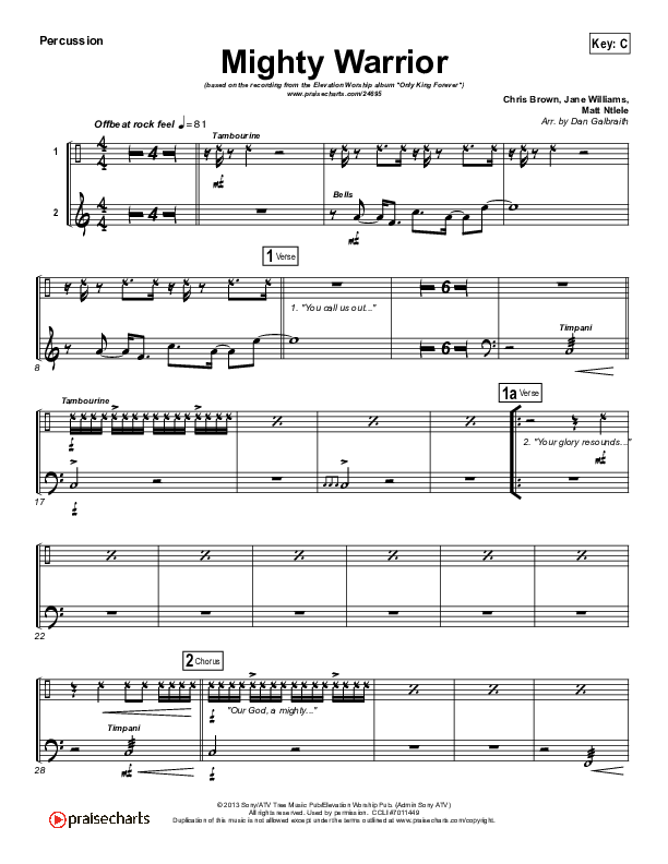 Mighty Warrior Percussion (Elevation Worship)