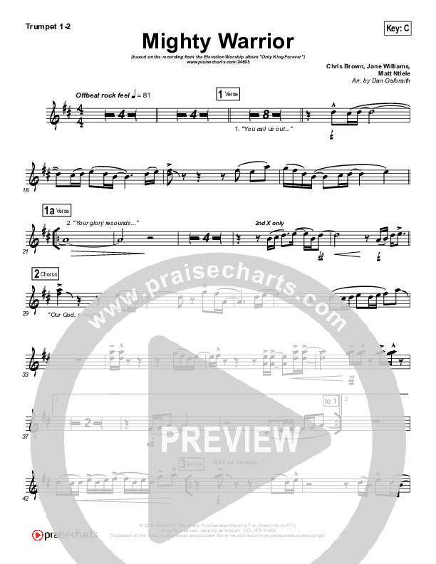 Mighty Warrior Brass Pack (Elevation Worship)