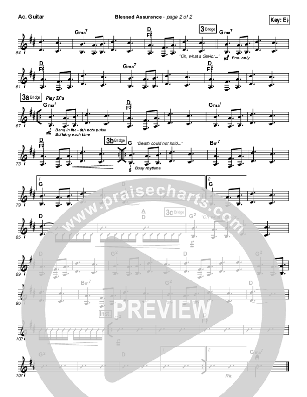 Blessed Assurance Acoustic Guitar (Elevation Worship)