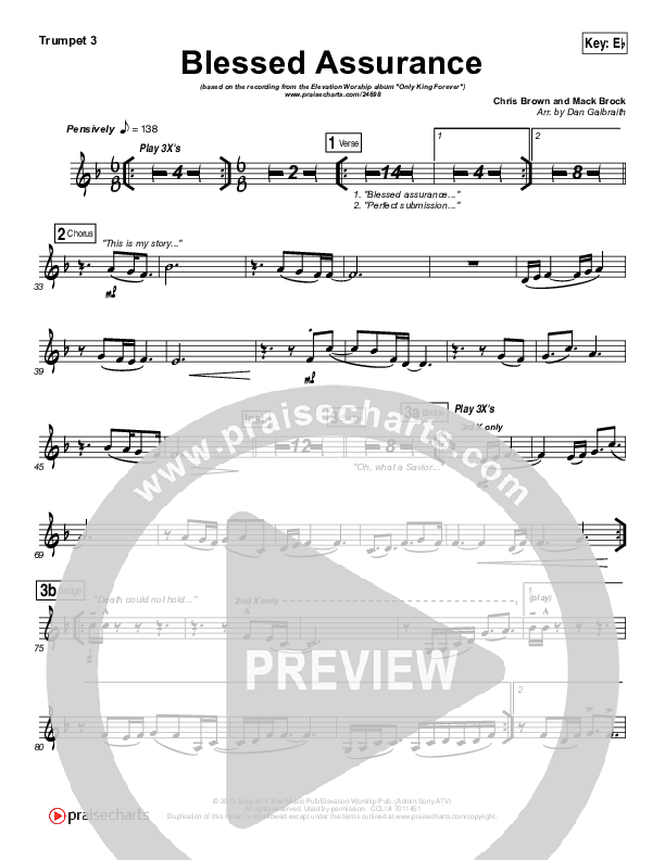 Blessed Assurance Trumpet 3 (Elevation Worship)