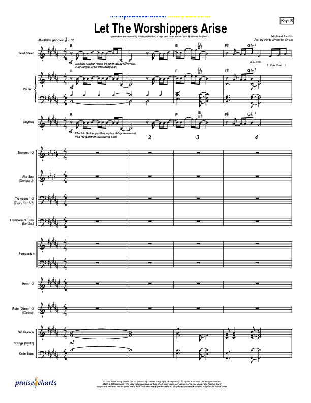 Let The Worshippers Arise Conductor's Score (Phillips Craig & Dean)