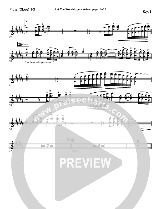 Let The Worshippers Arise Flute/Oboe 1/2/3 (Phillips Craig & Dean)