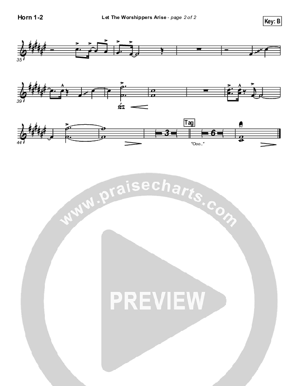 Let The Worshippers Arise French Horn 1/2 (Phillips Craig & Dean)