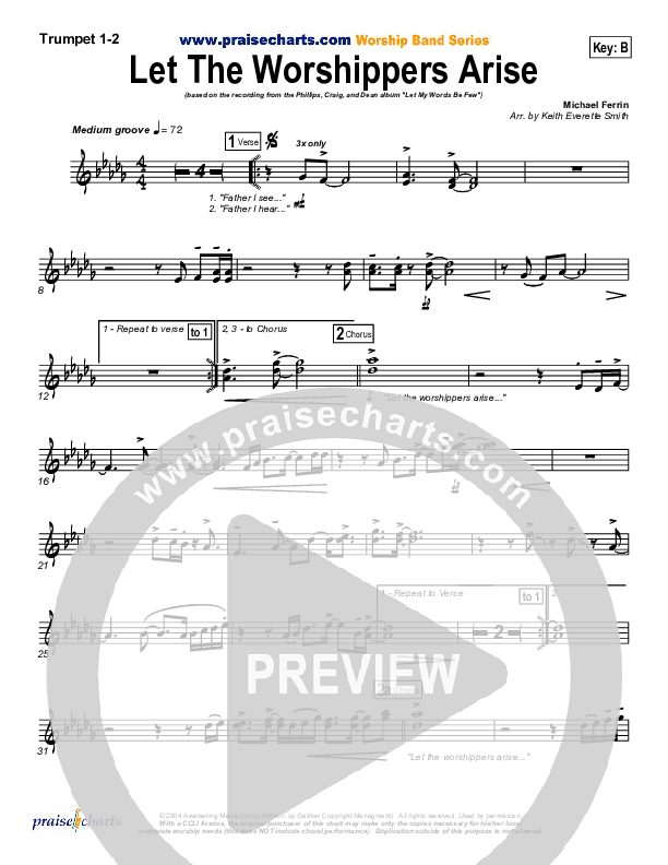 Let The Worshippers Arise Trumpet 1,2 (Phillips Craig & Dean)
