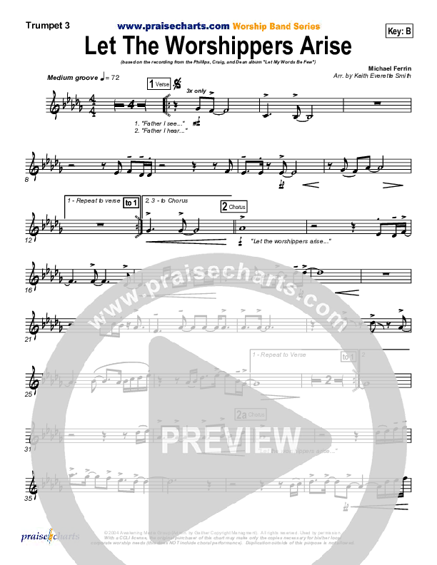 Let The Worshippers Arise Trumpet 3 (Phillips Craig & Dean)
