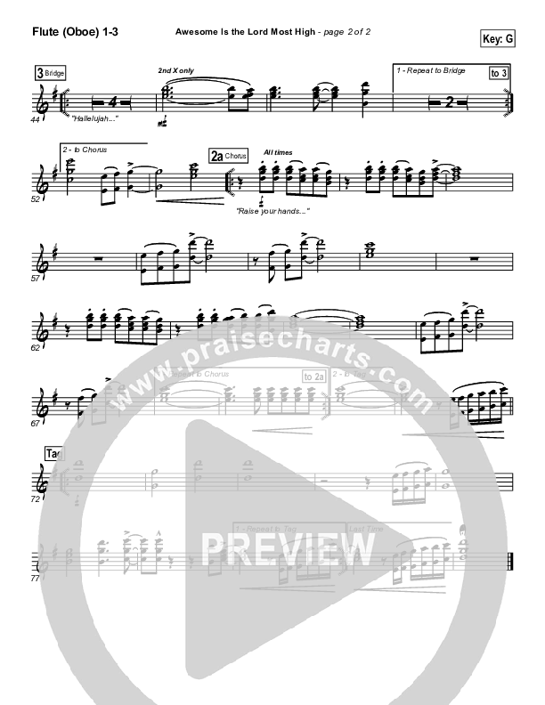 Awesome Is The Lord Most High Wind Pack (Chris Tomlin / Passion)