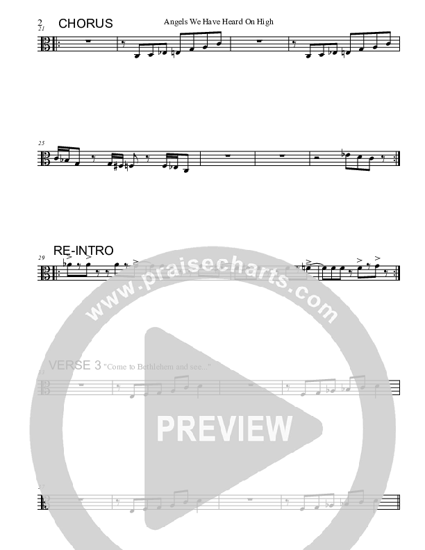 Angels We Have Heard On High Viola (Marcus Gresham)