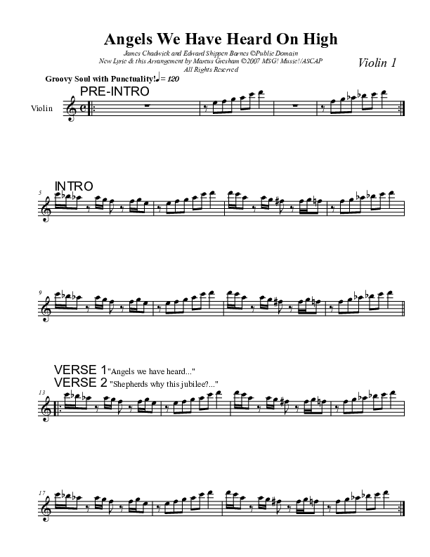 Angels We Have Heard On High String Pack (Marcus Gresham)