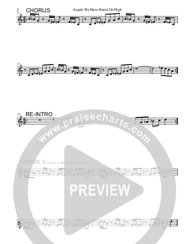 Angels We Have Heard On High Violin 2 (Marcus Gresham)