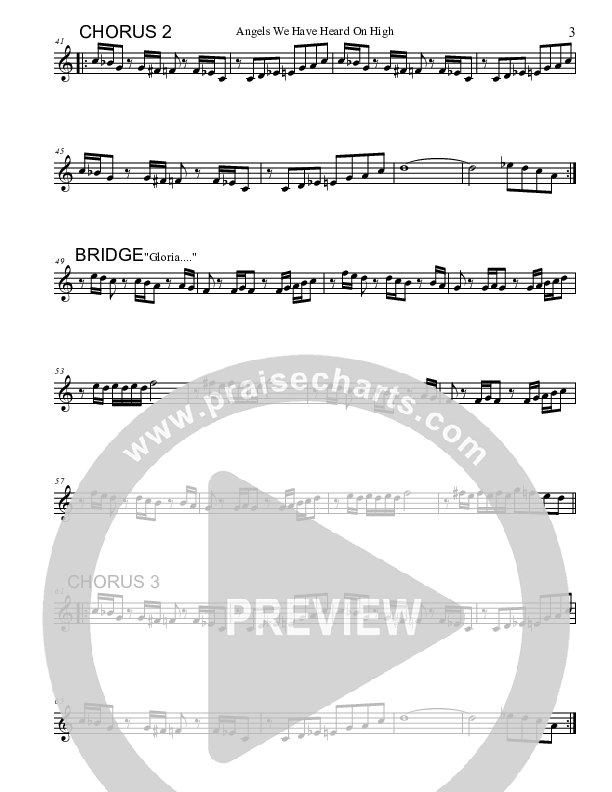 Angels We Have Heard On High Violin 2 (Marcus Gresham)