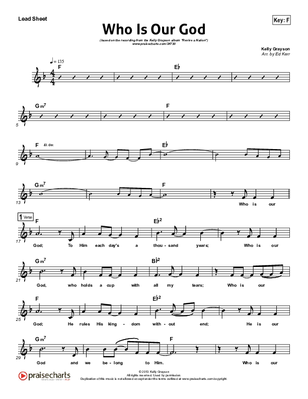 Who Is Our God Lead (SAT) (Kelly Grayson)