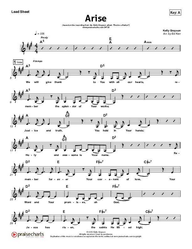 Arise Lead (SAT) (Kelly Grayson)