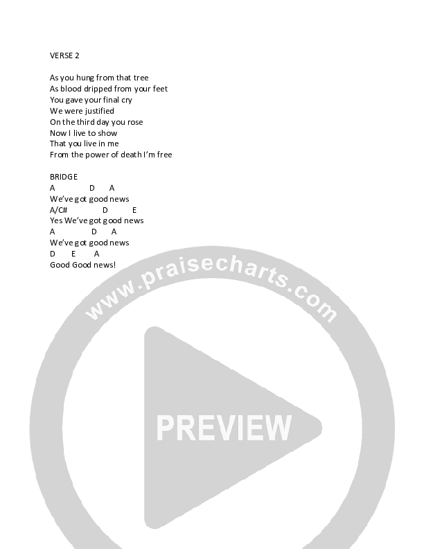 This Is My Gospel (Good News) Chords & Lyrics (Derek Gust)