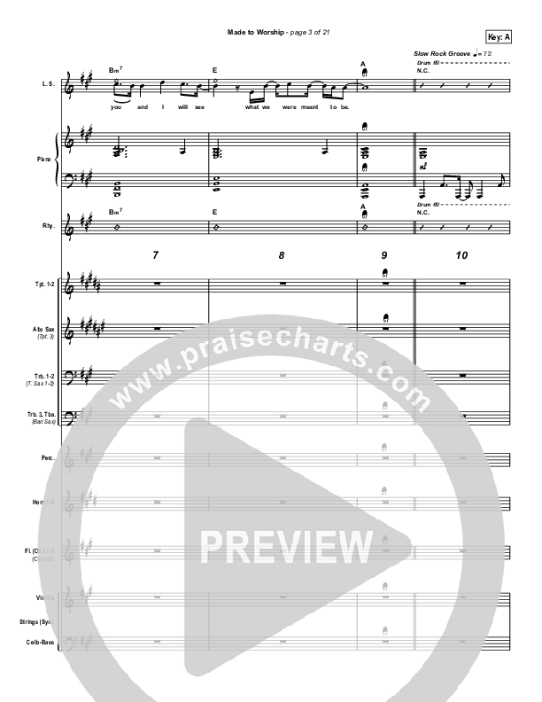 Made To Worship Conductor's Score (Chris Tomlin / Passion)