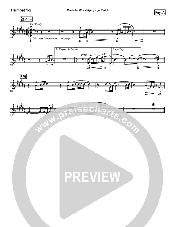 Made To Worship Trumpet 1,2 (Chris Tomlin / Passion)