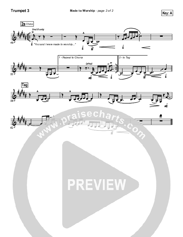 Made To Worship Trumpet 3 (Chris Tomlin / Passion)