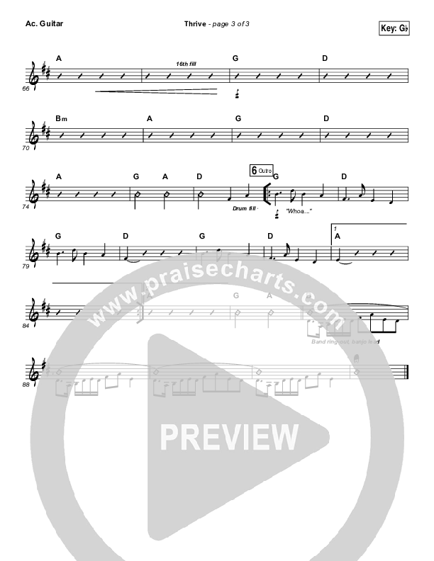 Thrive Acoustic Guitar (Casting Crowns)